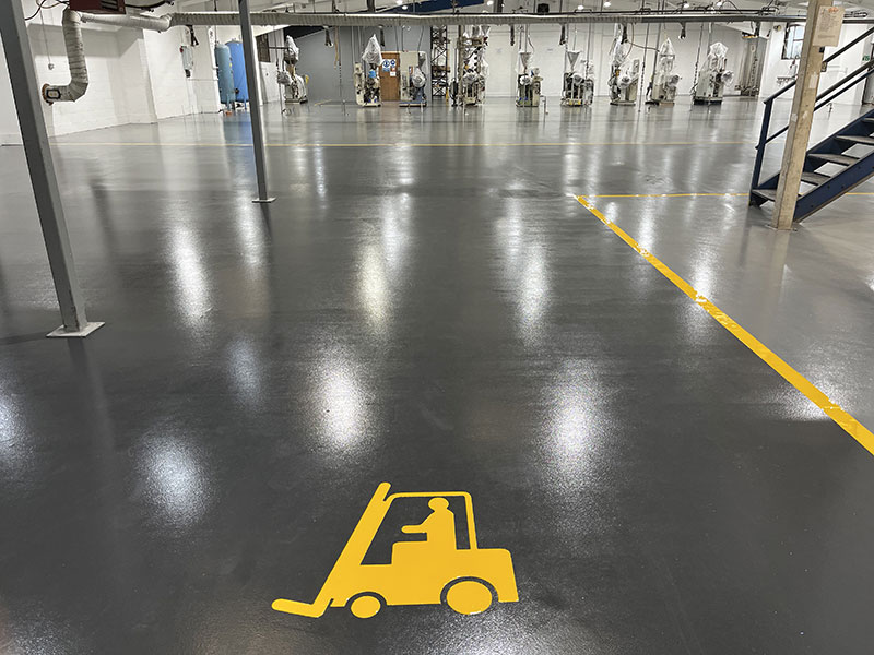 Industrial Floor Installation for Condale Plastics